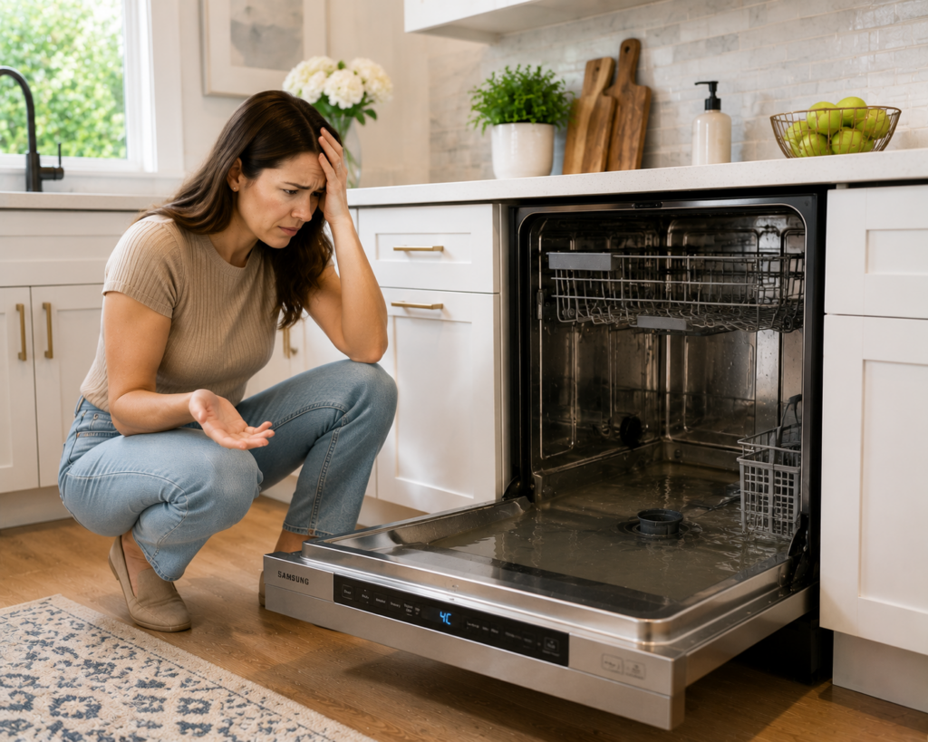 samsung dishwasher not draining