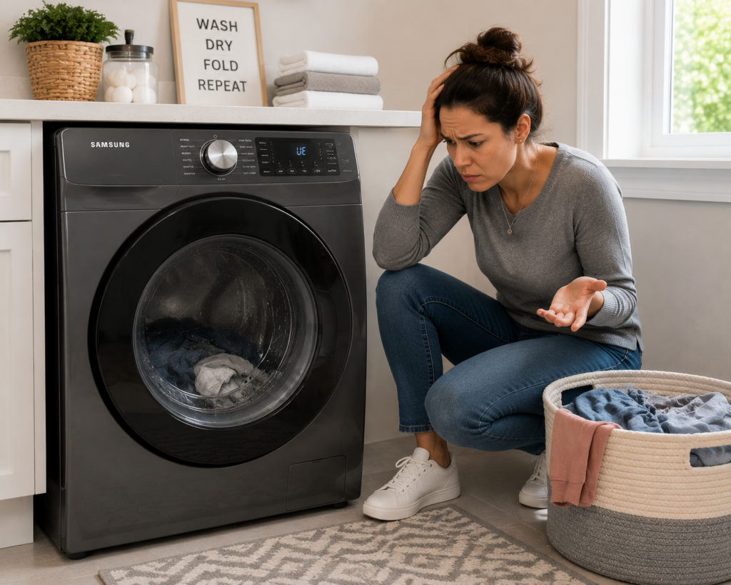 samsung washer not spinning