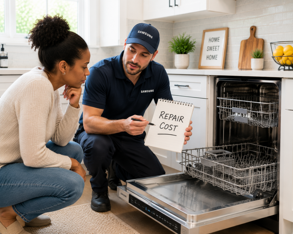 samsung dishwasher repair cost