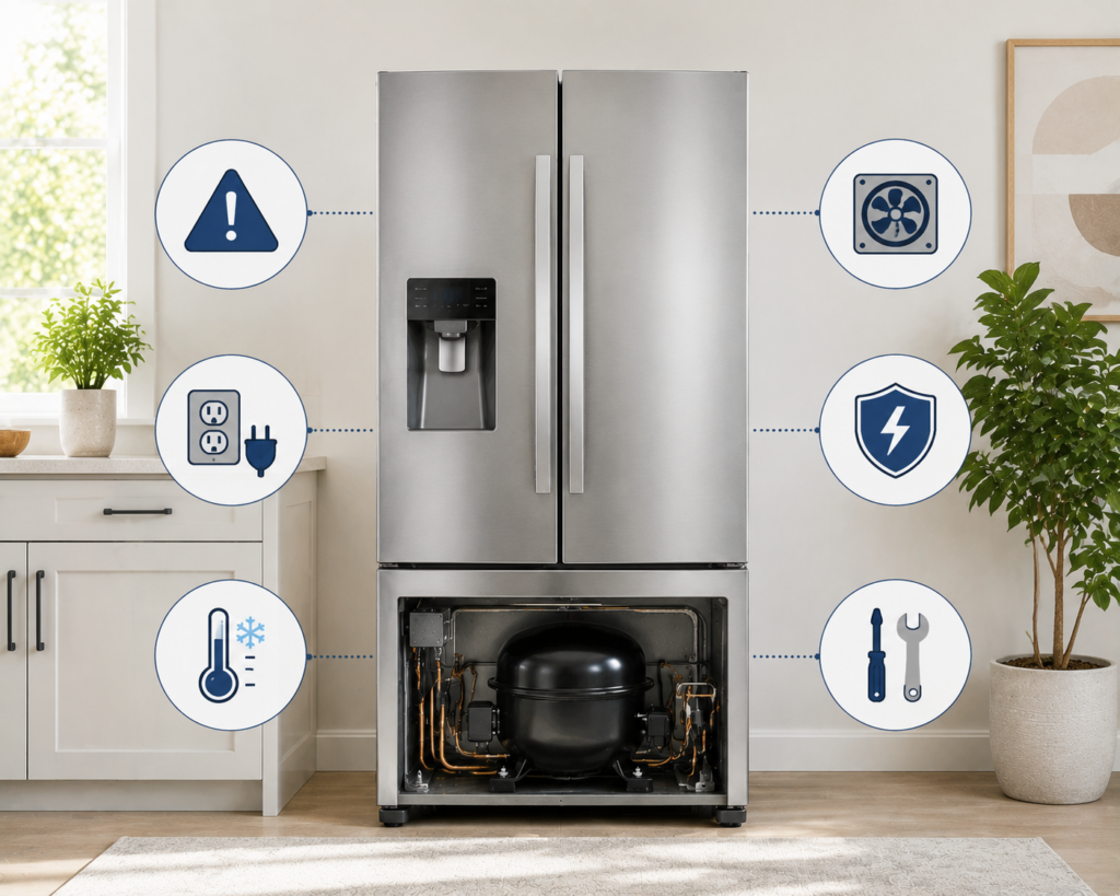 samsung fridge compressor safety guide